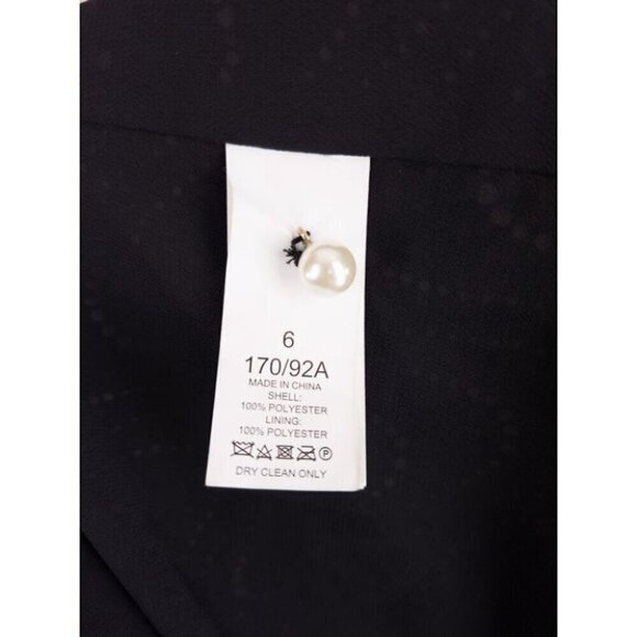 Kate Spade Wavy Dot Shift Dress Size 6 Black Pink $450 - Picture 6 of 10